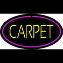 Yellow Carpet Oval Pink Border Handmade Art Neon Sign