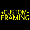 Yellow Custom Framing Handmade Art Neon Sign
