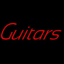 Yellow Guitars Cursive Handmade Art Neon Sign