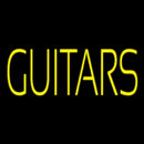 Yellow Guitars Green Line Handmade Art Neon Sign