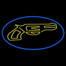 Yellow Gun Handmade Art Neon Sign