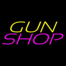 Yellow Gun Pink Shop Handmade Art Neon Sign