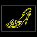 Yellow High Heel Sandal Handmade Art Neon Sign