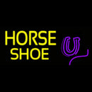 Yellow Horse Shoe Handmade Art Neon Sign