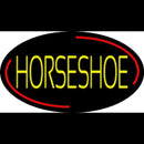 Yellow Horseshoe Block Handmade Art Neon Sign