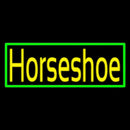 Yellow Horseshoe With Border Handmade Art Neon Sign