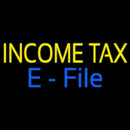 Yellow Income Tax E File Handmade Art Neon Sign