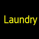 Yellow Laundry Handmade Art Neon Sign