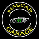 Yellow Nascar Garage Handmade Art Neon Sign