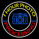 Yellow One Hour Photo Processing Handmade Art Neon Sign