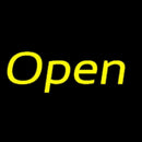 Yellow Open Handmade Art Neon Sign