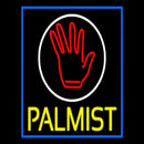 Yellow Palmist Block With Logo Handmade Art Neon Sign