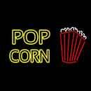 Yellow Popcorn With Logo Handmade Art Neon Sign