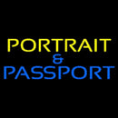 Yellow Portrait And Passport Handmade Art Neon Sign