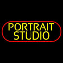 Yellow Portrait Studio Border Handmade Art Neon Sign