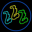 Yellow Saxophones Handmade Art Neon Sign