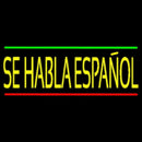 Yellow Se Habla Espanol Handmade Art Neon Sign