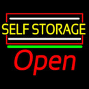 Yellow Self Storage Block With Open 1 Handmade Art Neon Sign