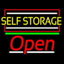 Yellow Self Storage Block With Open 2 Handmade Art Neon Sign