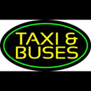 Yellow Taxi And Buses With Border Handmade Art Neon Sign