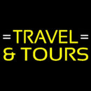 Yellow Travel And Tours Handmade Art Neon Sign