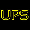 Yellow Ups Double Stroke Handmade Art Neon Sign