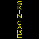 Yellow Vertical Skin Care Handmade Art Neon Sign