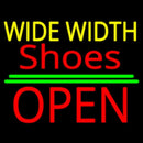 Yellow Wide Width Red Shoes Open Handmade Art Neon Sign