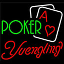 Yuengling Green Poker Beer Sign Handmade Art Neon Sign