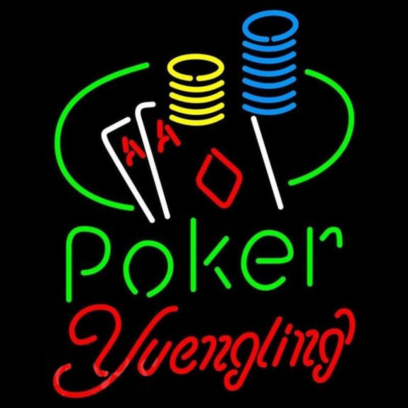 Yuengling Poker Ace Coin Table Beer Sign Handmade Art Neon Sign
