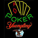 Yuengling Poker Yellow Beer Sign Handmade Art Neon Sign