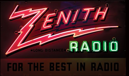 Zenith Radio Handmade Art Neon Signs