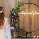 white all you need is love neon sign for wedding homemade art neon sign