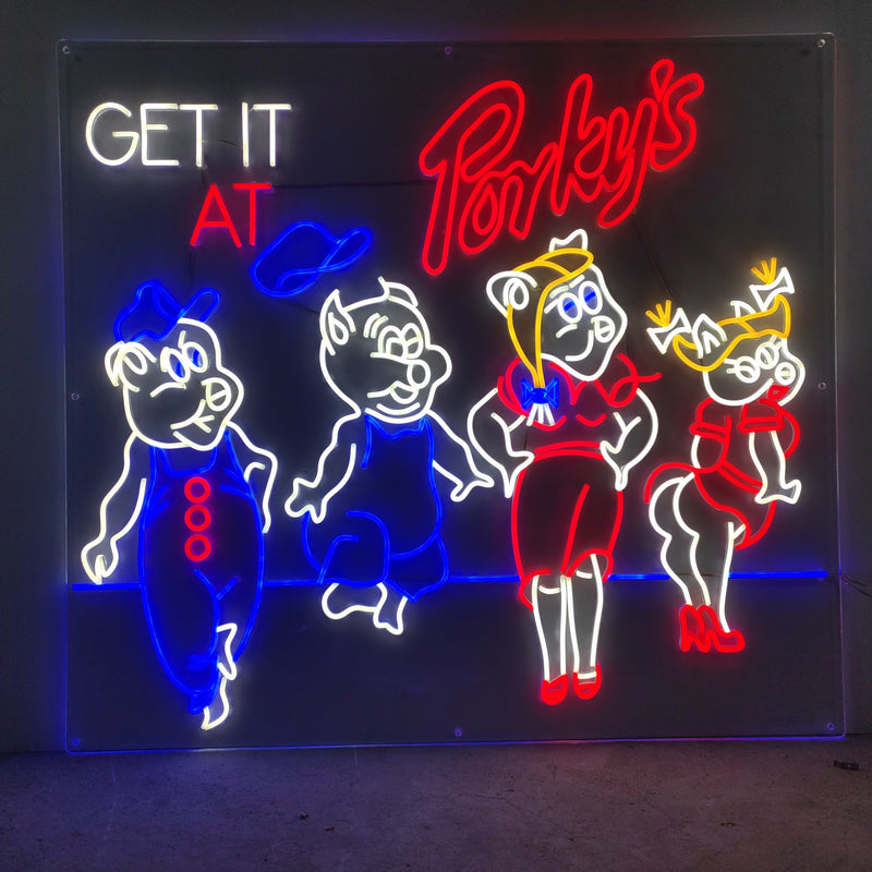 Get it at Porkys Movie neon sign Handmade Art Neon Sign--Flash as movie show