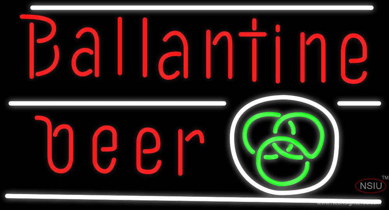 Ballantine Green Logo Neon Beer Sign