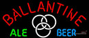 Ballantine Ale White Neon Beer Sign