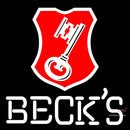 Beck Key Label Neon Beer Sign