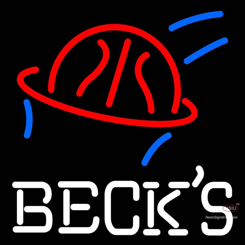 Becks Basketball Neon Beer Sign