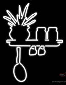 Black And White Kitchen Neon Sign