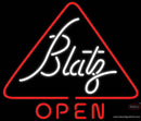Blatz Open Neon Beer Sign