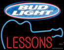 Bud Light GUITAR Lessons Neon Sign  