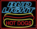 Bud Light Hotdogs Neon Sign 