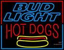 Bud Light Hotdogs Neon Sign 