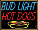 Bud Light Hotdogs Neon Sign