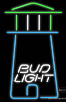 Bud Light Lighthouse Art Neon Sign