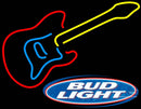 Bud Light Logo Guitar Neon Sign