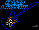 Bud Light Neon Blue Electric GUITAR Neon Sign  