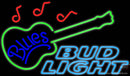 Bud Light Neon Blues GUITAR Neon Sign  