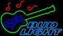 Bud Light Neon Blues GUITAR Neon Sign  