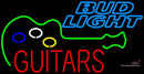 Bud Light Neon GUITAR Flashing Neon Sign  